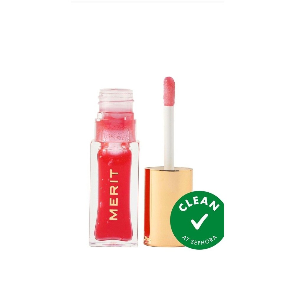 MERIT Shade Slick Gelee Tinted Lip Oil  Maraschino Sheer Red NIB